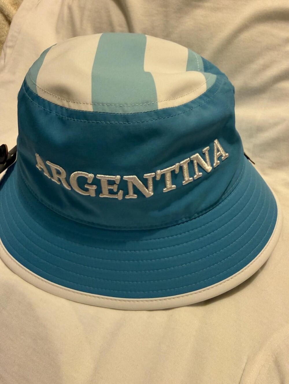 adidas Argentina Bucket Hat - Light Blue & White